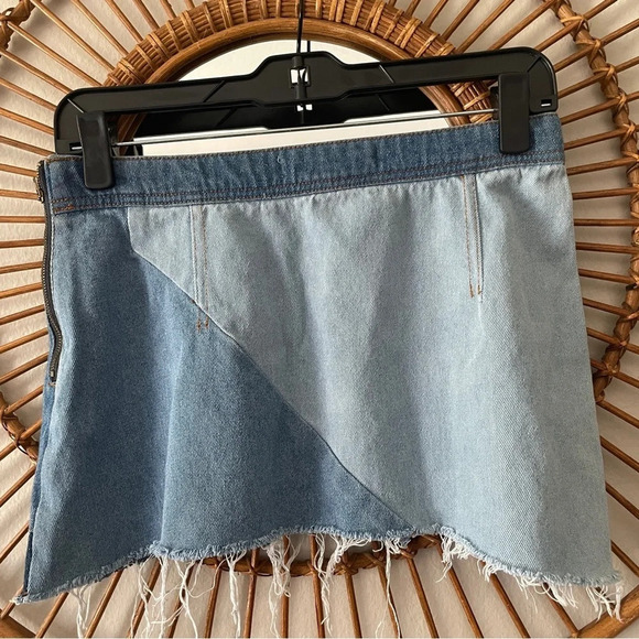 Life in progress two tone mini skirt sz M - Picture 2 of 5
